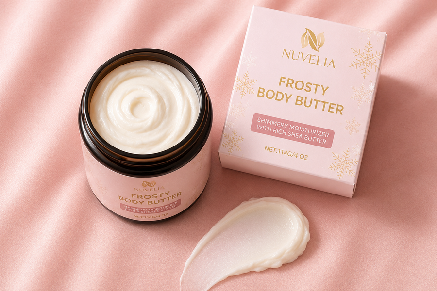 Nuvelia Whipped Shea Body Butter – in use