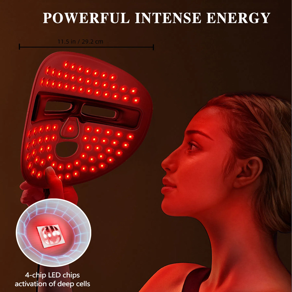 Nuvelia LED Light Therapy Mask — product detail view 7