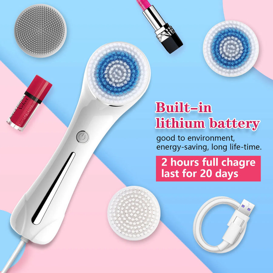 Nuvelia Deep-Cleanse Facial Brush – lifestyle photo