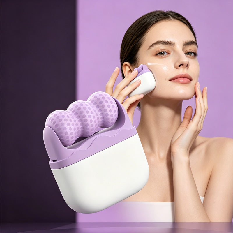 Nuvelia Ice Roller Facial & Eye Massage Set – features