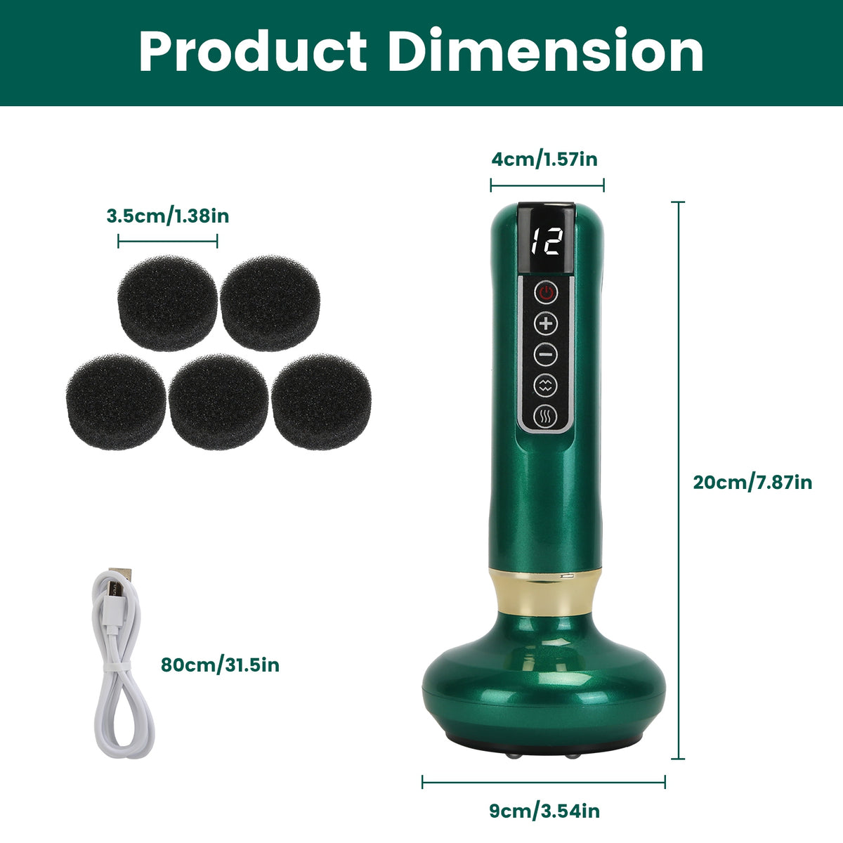 Nuvelia Anti-Cellulite Vacuum Massager — product detail view 12