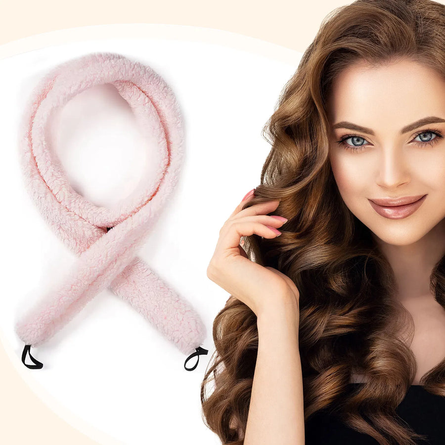 Nuvelia Satin Heatless Hair Curler – lifestyle photo