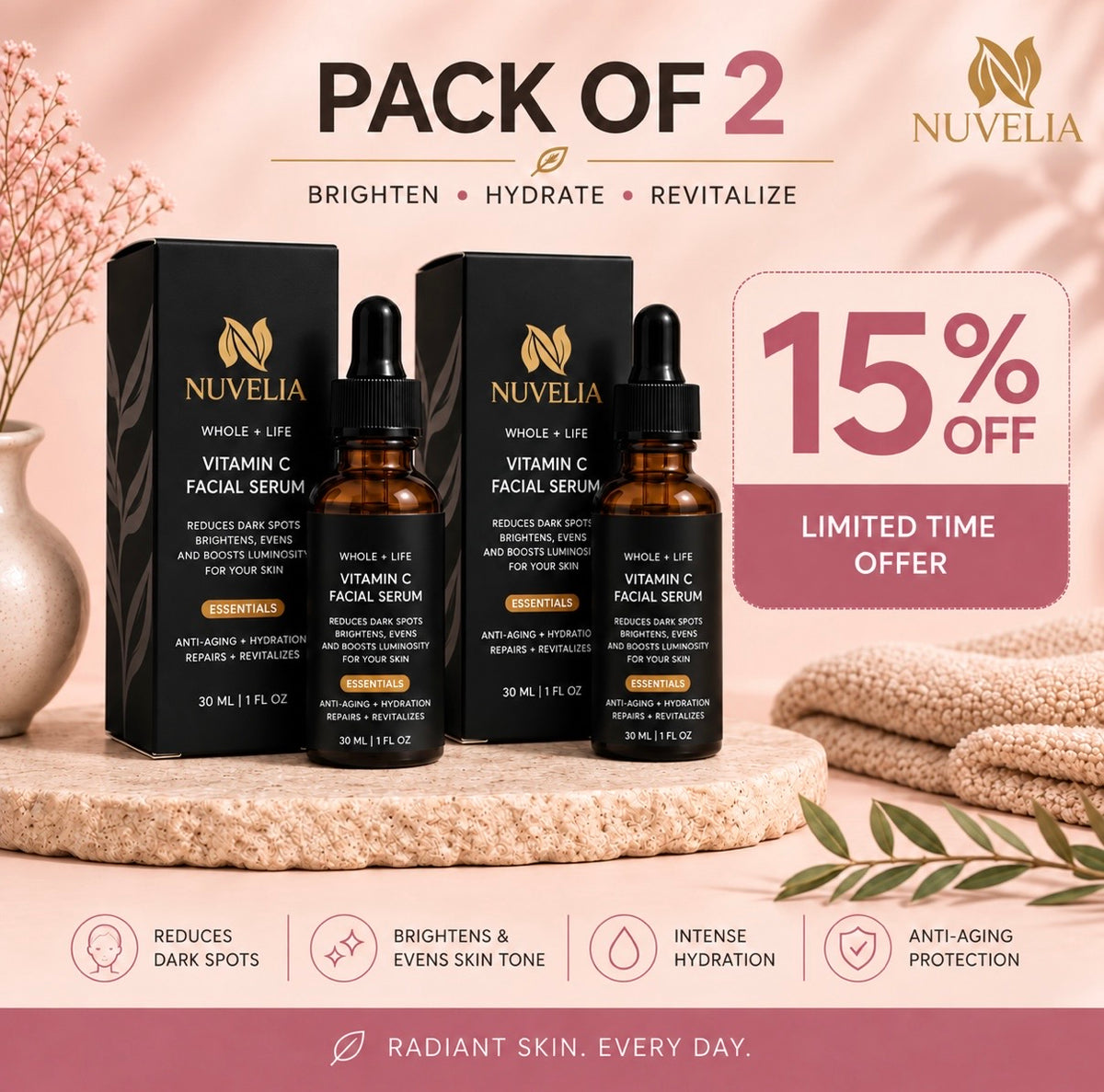 Nuvelia Vitamin C Brightening Serum