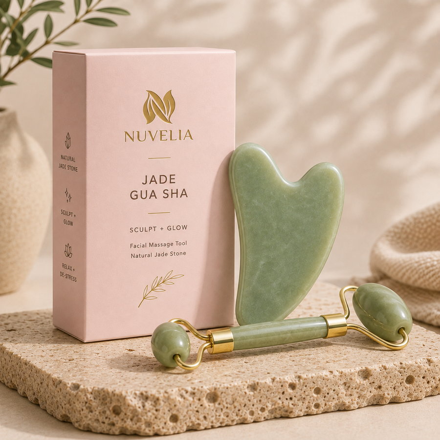 Nuvelia Jade Gua Sha Facial Tool – product photo