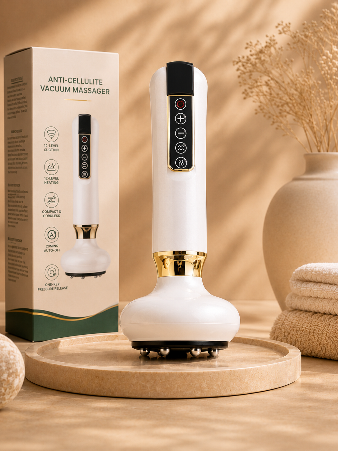 Nuvelia Anti-Cellulite Vacuum Massager – lifestyle photo