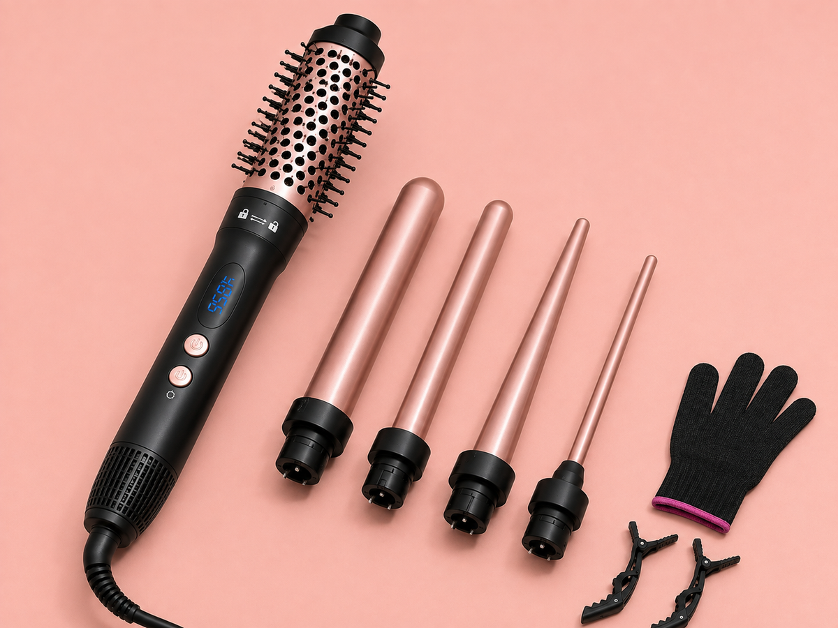 Nuvelia 5-in-1 Curling Wand Set — product detail view 2