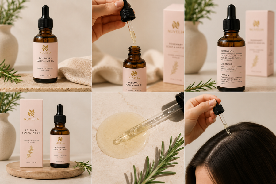 Nuvelia Rosemary Scalp & Hair Oil