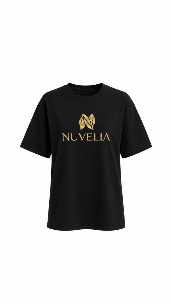 Nuvelia Logo Tee — Black