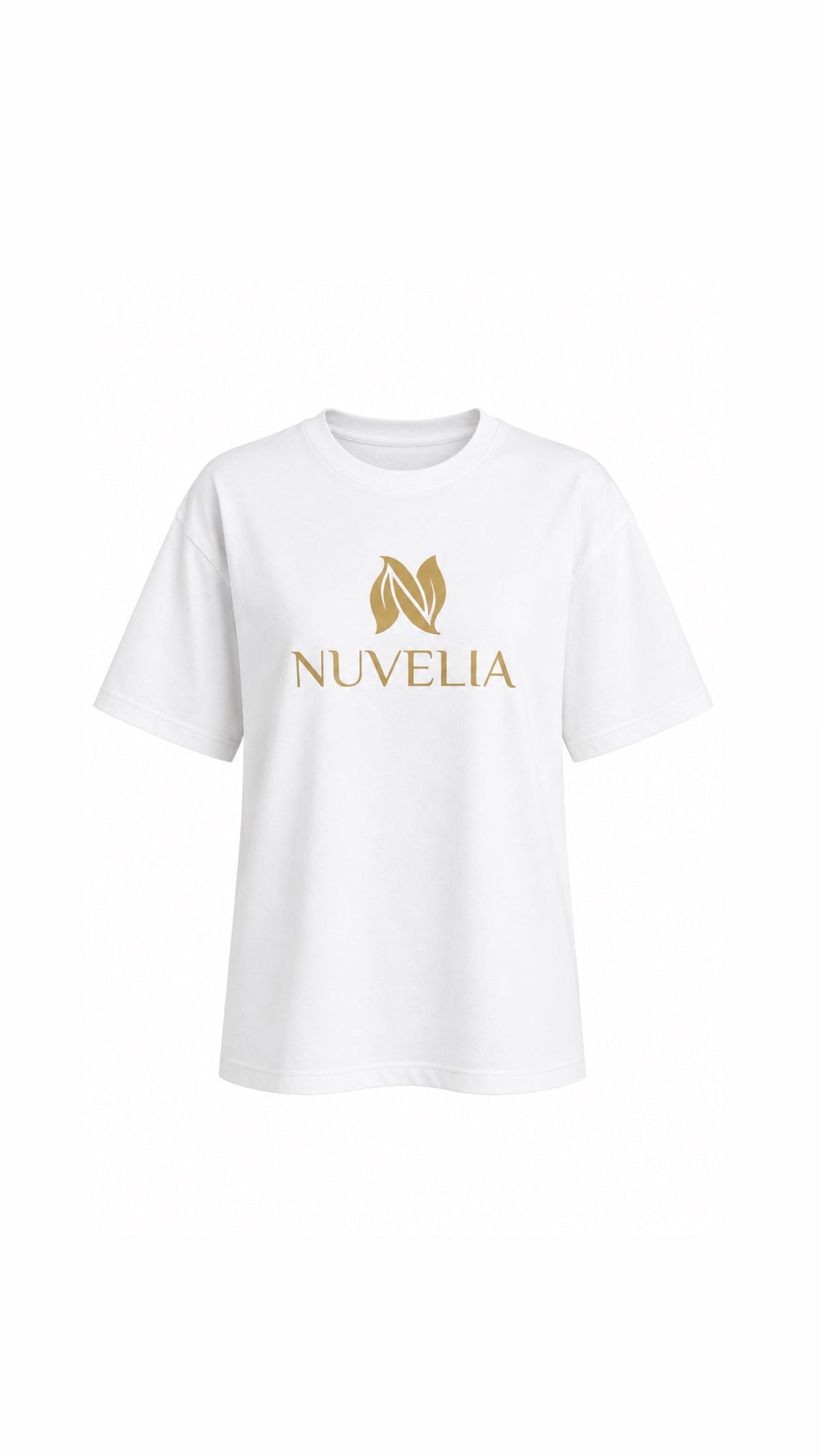 Nuvelia Logo Tee — White — product image