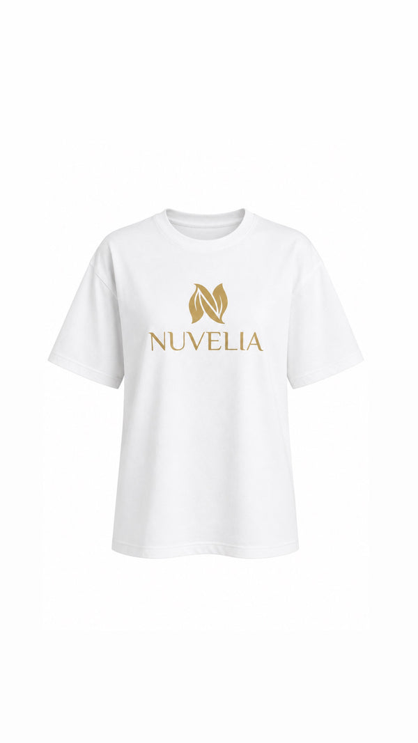 Nuvelia Logo Tee — White