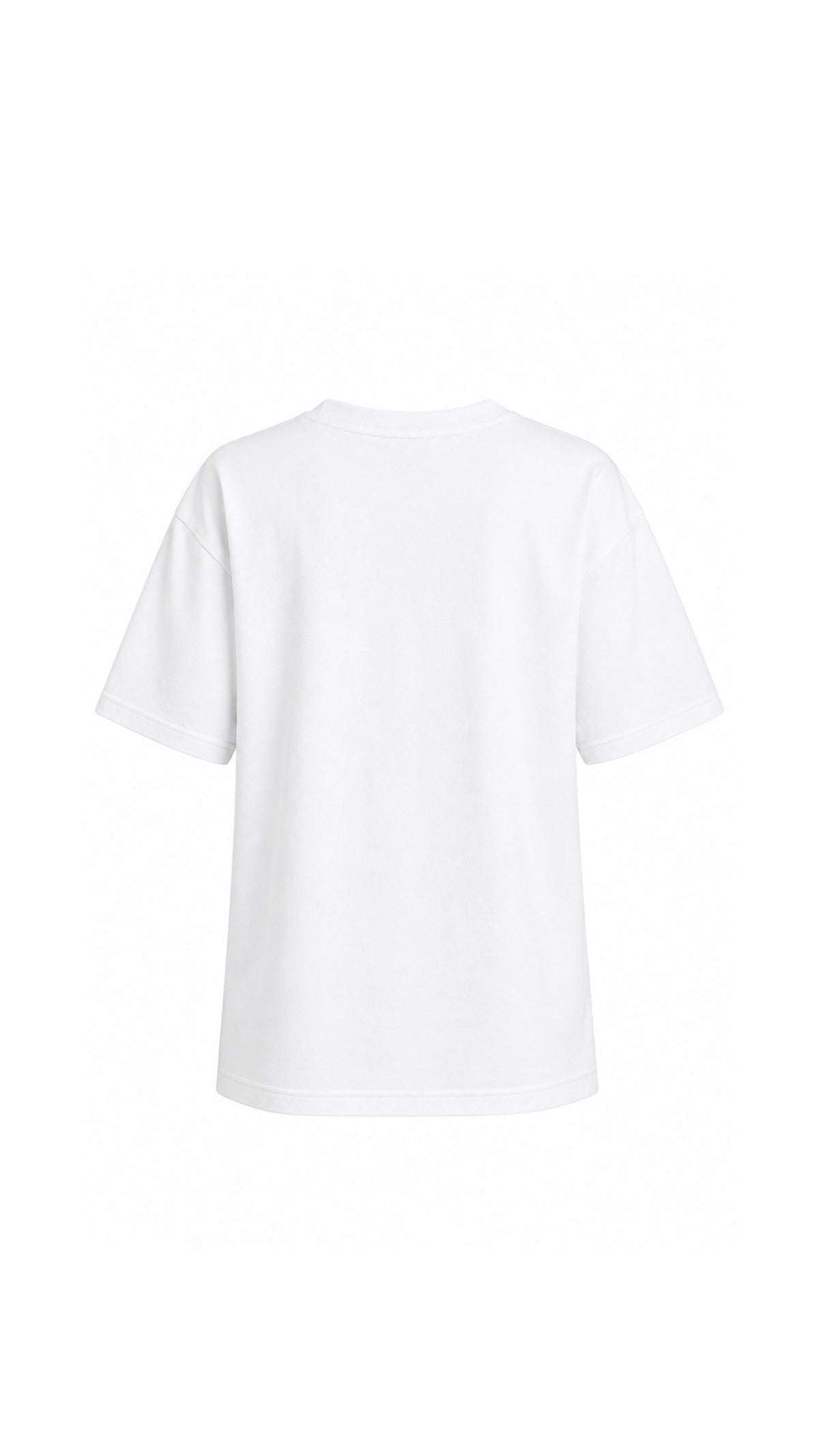 Nuvelia Logo Tee — White — product detail view 2