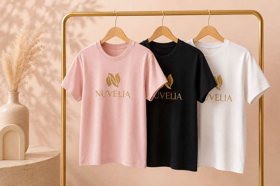 Nuvelia Logo Tee — White
