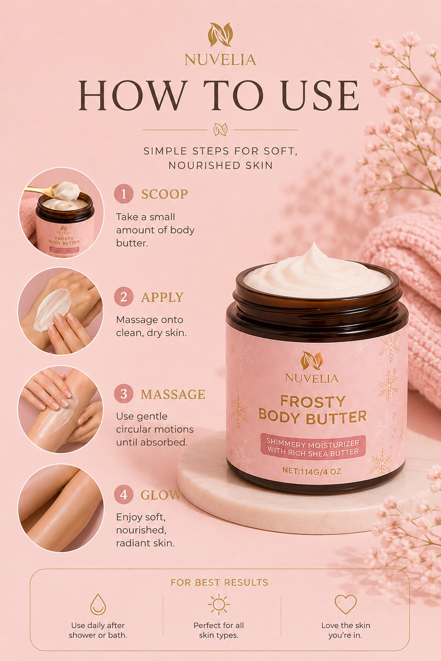 Nuvelia Whipped Shea Body Butter