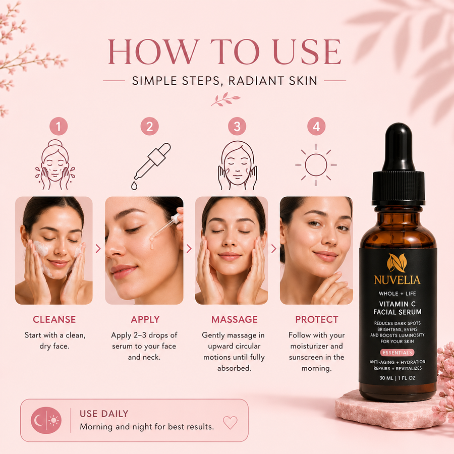 Nuvelia Vitamin C Brightening Serum – detail view