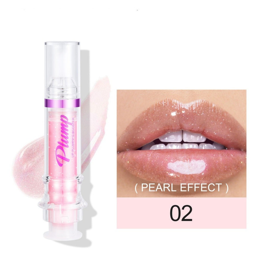 Nuvelia Plumping Liquid Lip Gloss – in use
