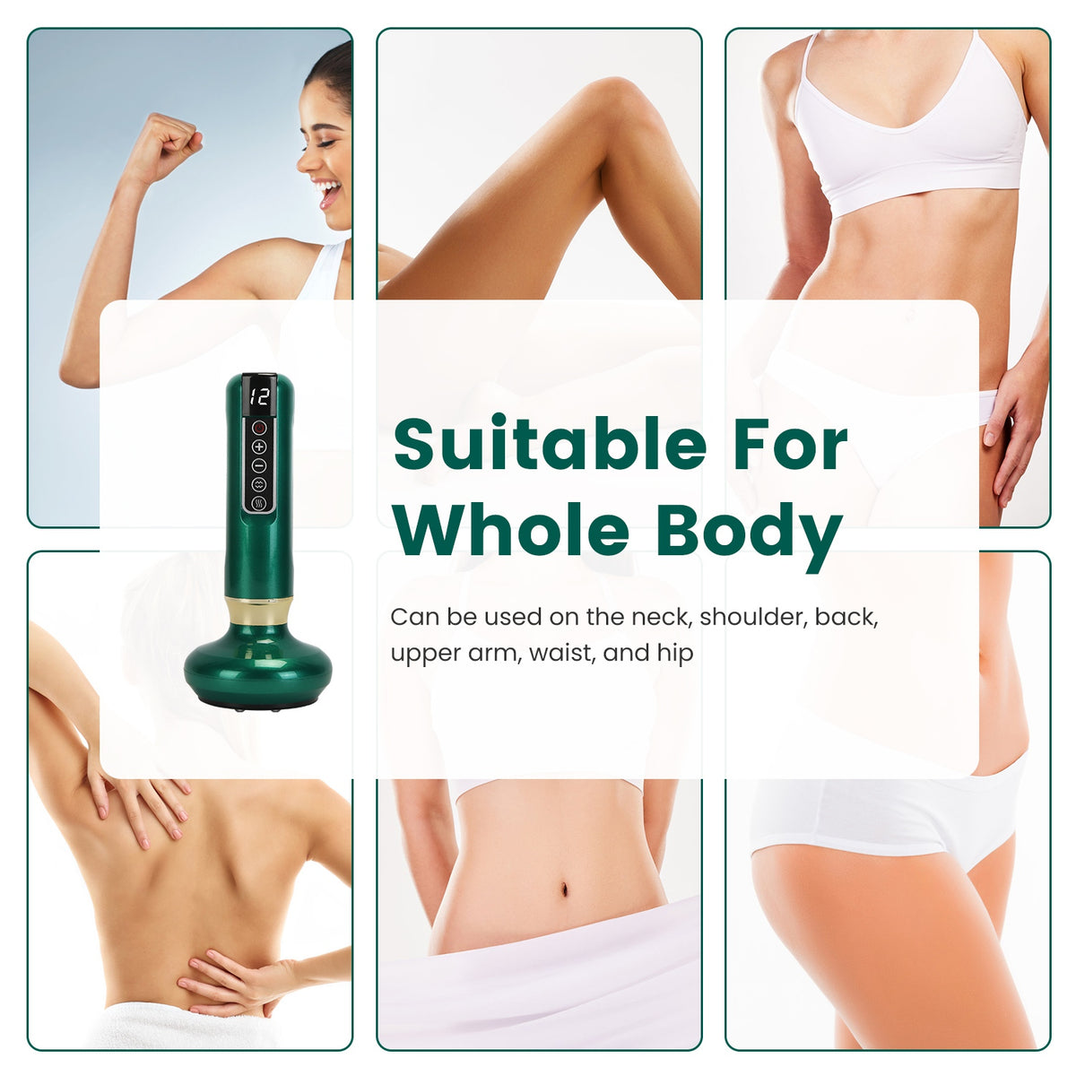 Nuvelia Anti-Cellulite Vacuum Massager – detail view